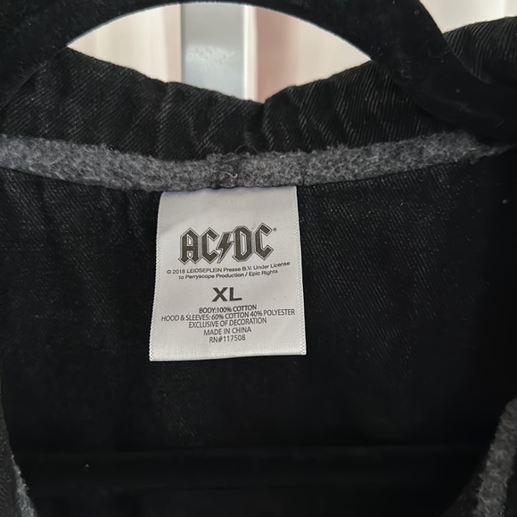 ACDC Denim Jean Vest 100% Cotton XL Extra Large - Picture 2 of 7
